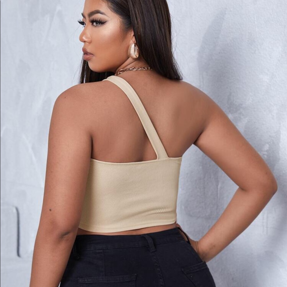 Tan Crop Top View 2